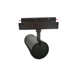 FARETTO LED 24W NERO MAGNETICO PER BINARIO MONOFASE 48V LUCE 4000K 3000K COB-24W