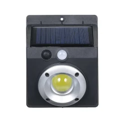 FARETTO LUCE LED COB PANNELLO SOLARE RICARICABILE SENSORE DI MOVIMENTO PIR