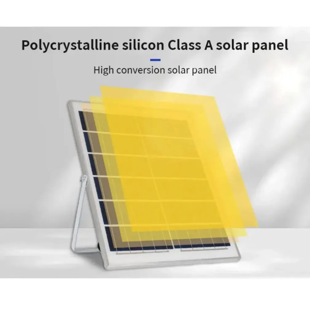 FARETTO LUCE SOLARE CON PANNELLO FOTOVOLTAICO 300 W IP65 IMPERMEABILE TELECOMANDO