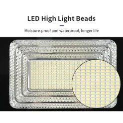 FARETTO LUCE SOLARE CON PANNELLO FOTOVOLTAICO 300 W IP65 IMPERMEABILE TELECOMANDO