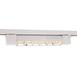 FARETTO ORIENTABILE BINARIO 12W 6 LED BIANCO NERO LUCE 6500K 4000K 3000K PST-27