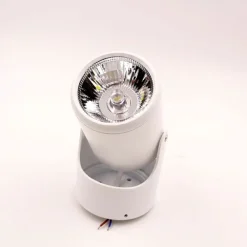 FARETTO ORIENTABILE TRACK SPOTLIGHT 7W BIANCO SUPPORTO MURO SOFFITTO LUCE 6000K 86104