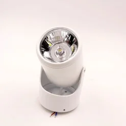 FARETTO ORIENTABILE TRACK SPOTLIGHT 15W BIANCO SUPPORTO MURO SOFFITTO LUCE 4000K 86142