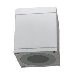 FARETTO PLAFONIERA SOFFITTO LED GU10 LAMPADA QUADRATA ESTERNO IMPERMEABILE IP65