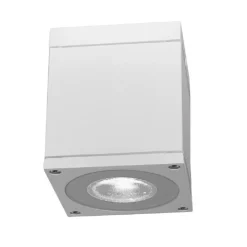 FARETTO PLAFONIERA SOFFITTO LED GU10 LAMPADA QUADRATA ESTERNO IMPERMEABILE IP65