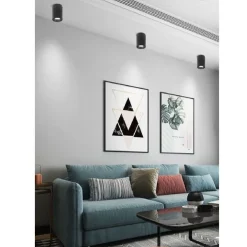 FARETTO PLAFONIERA SOFFITTO 20W APPLIQUE CILINDRO LED COB VARI TONI LUCE F20W-5N