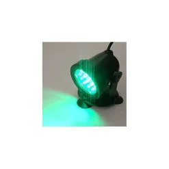 FARETTO REGOLABILE 18 LED SOMMERGIBILE MULTICOLOR ACQUARI LAGHETTO VENTOSE 2WATT