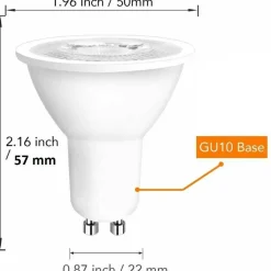 FARETTO RGB+WHITE 5W GU10 LAMPADINA LED CAMBIACOLORE TELECOMANDO CROMOTERAPIA