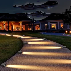 FARETTO SEGNAPASSO CON PANNELLO SOLARE 0.4W LUCE LED CALDA 3000K IP54 NERO ZQ-LJD-001