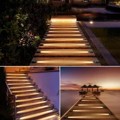 FARETTO SEGNAPASSO CON PANNELLO SOLARE 0.4W LUCE LED CALDA 3000K IP54 NERO ZQ-LJD-001