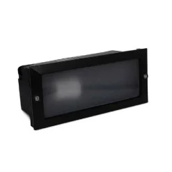 FARETTO SEGNAPASSO DA INCASSO PER ESTERNO IP65 CON ATTACCO E27 LED RETTANGOLARE