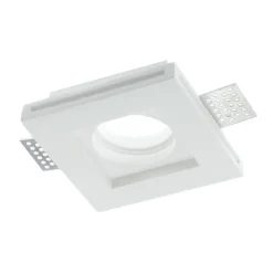 FARETTO SLIM GESSO SMART LED GU10 WIFI INCASSO QUADRATO RGB CCT ALEXA GOOGLE 10X10CM