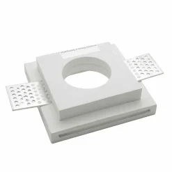 FARETTO SLIM GESSO SMART LED GU10 WIFI INCASSO QUADRATO RGB CCT ALEXA GOOGLE 10X10CM