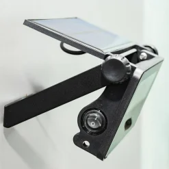 FARETTO SOLARE IP65 RICARICABILE PARETE SENSORE CREPUSCOLARE MOVIMENTO LED 8 W