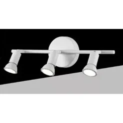 FARETTO SPOT LED ORIENTABILE DA SOFFITTO C72-B3 3XGU10 MAX.10W IP20 BIANCO DESIGN MODERNO