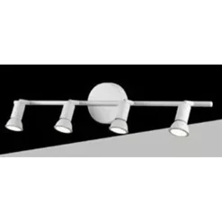 FARETTO SPOT LED ORIENTABILE DA SOFFITTO C72-B4 4XGU10 MAX.10W IP20 BIANCO DESIGN MODERNO