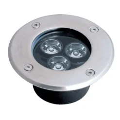 FARETTO 3W 3 LED INCASSO PAVIMENTO FARO GIARDINO CALPESTABILE IP68 SEGNAPASSO