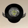 FARETTO 1W LED INCASSO A SOFFITTO IP20 NERO MINI SPOT SEGNAPASSI LUCE NATURALE 00298
