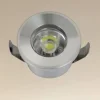 FARETTO 1W LED INCASSO A SOFFITTO IP20 ARGENTO MINI SPOT SEGNAPASSI LUCE NATURALE 00250