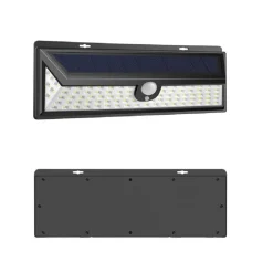 FARO 92 LED CON PANNELLO SOLARE E SENSORE DI MOVIMENTO FARETTO CREPUSCOLARE 30W