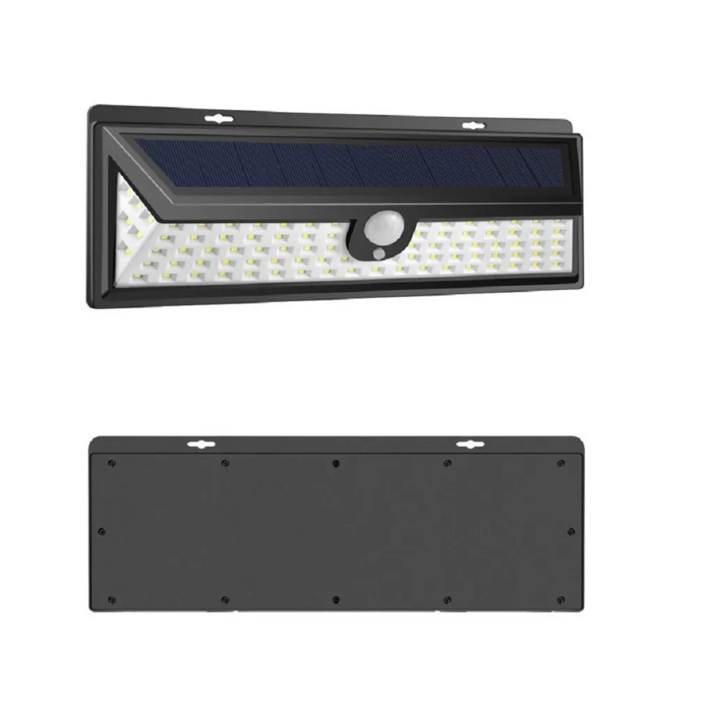 FARO 92 LED CON PANNELLO SOLARE E SENSORE DI MOVIMENTO FARETTO CREPUSCOLARE 30W