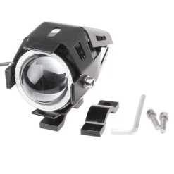 FARO ANTERIORE PER MOTO QUAD FARETTO CREE LED U 7 CON BORDO CORNICE COLORATA