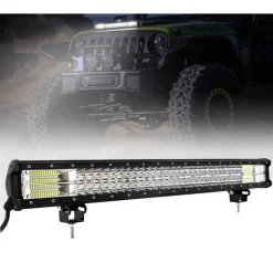 FARO BARRA SUPPLEMENTARE PROFONDITA AUTO FUORISTRADA 12V 24V 96 LED 288 W 6000K