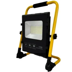 FARO DI EMERGENZA A LED 100W CON PANNELLO SOLARE RICARICABILE TORCIA SOS