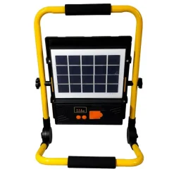 FARO DI EMERGENZA A LED 100W CON PANNELLO SOLARE RICARICABILE TORCIA SOS