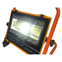 FARO DI EMERGENZA LAVORO A LED 100 W RICARICABILE PANNELLO SOLARE STAFFA AB-T27