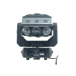 FARO DISCOTECA TESTA MOBILE 9 LED 360 GRADI RGBW MOVING HEAD LIGHT PROIETTORE