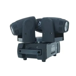 FARO FARETTO 3 LED RGBW TESTA ROTANTE EFFETTI DISCO DJ FLASH COLOR LED STROBO