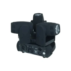 FARO FARETTO 3 LED RGBW TESTA ROTANTE EFFETTI DISCO DJ FLASH COLOR LED STROBO