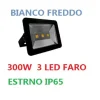 FARO FARETTO A LED 150W WATT NERO IP65 DA ESTERNO CON 3 LED ALTA POTENZA BIANCO