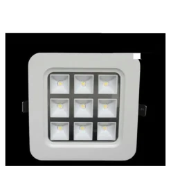 FARO FARETTO LED INCASSO A MOLLA 4W 9W 16W 25W QUADRATO CON CELLE A GRIGLIA