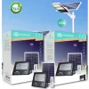 FARO FARETTO LED PANNELLO SOLARE FOTOVOLTAICO 25W CON CREPUSCOLARE IP67 LED-9012