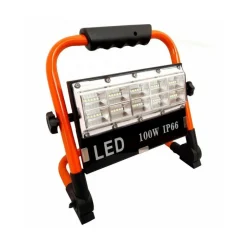 FARO FARETTO LED 100W BATTERIA RICARICABILE TORCIA DA LAVORO 8505-SMD EMERGENZA