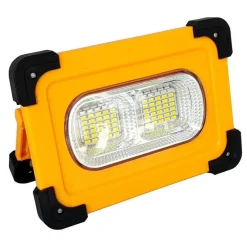 FARO FARETTO LED 80W CON PANNELLO SOLARE RICARICABILE TORCIA DA LAVORO 92183