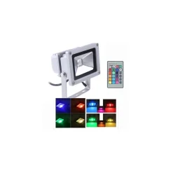 FARO FARETTO RGB LED MULTICOLOR USO ESTERNO INTERNO CON TELECOMANDO 50W