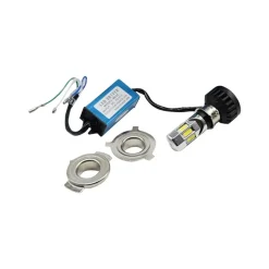 FARO LAMPADA LED H4 H6 6 KIT PER MOTO MOTOCICLETTA 35W WATT MOD. M02E 3500 LMN