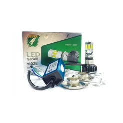 FARO LAMPADA LED H4 H6 6 KIT PER MOTO MOTOCICLETTA 35W WATT MOD. M02E 3500 LMN