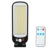 FARO LAMPIONE STRADALE CON PANNELLO SOLARE FOTOVOLTAICO SENSORE 100 LED SMD GL