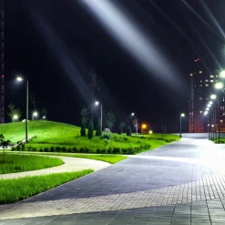 FARO LAMPIONE STRADALE ULTRA SLIM A LED 100 W INCLINABILE 90° LUCE 6500K IP65 RA-100W