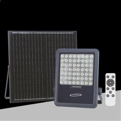 FARO LED 260 WATT CON PANNELLO SOLARE LUCE NATURALE 4000K TELECOMANDO TK09-260W
