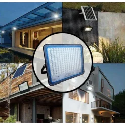 FARO LED CON PANNELLO SOLARE CREPUSCOLARE DA 300W + TELECOMANDO FB-58300