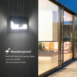 FARO LED CON PANNELLO SOLARE CREPUSCOLARE 24 LED SENSORE MOVIMENTO CREPUSCOLARE