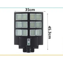 FARO LED LAMPIONE STRADALE 700W PANNELLO SOLARE SENSORE CREPUSCOLARE IP67 LED-8470