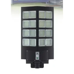 FARO LED LAMPIONE STRADALE 900W PANNELLO SOLARE SENSORE CREPUSCOLARE IP67 LED-8471
