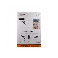 FARO LED LAMPIONE 200W CON PANNELLO ENERGIA SOLARE KIT STAFFA INCLUSO SO-200W-LF