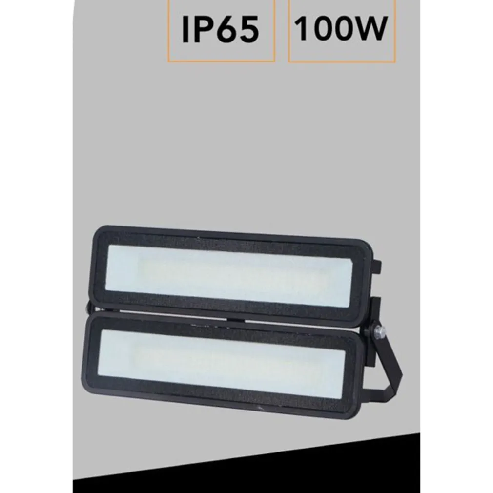 FARO LED MODULARE 100 WATT NERO PROIETTORE DA ESTERNO LUCE FREDDA 6000K IP65 EL-100W-F
